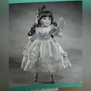 New vintage The Ashton Drake galleries “Belle” with Mirror